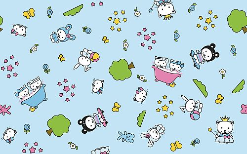 Bild von d-c-fix Happy Friends blau
